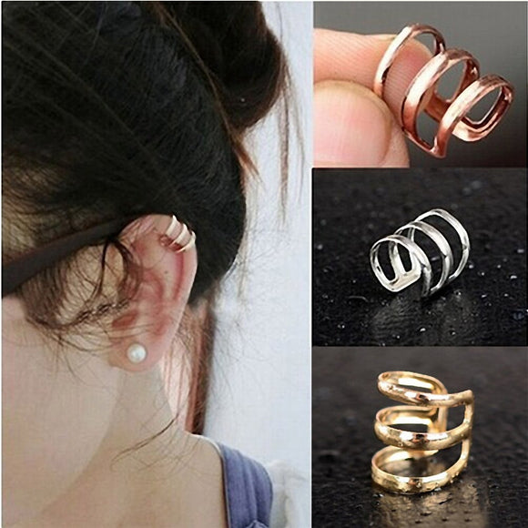 U Pattern Rock Ear Wrap Earring