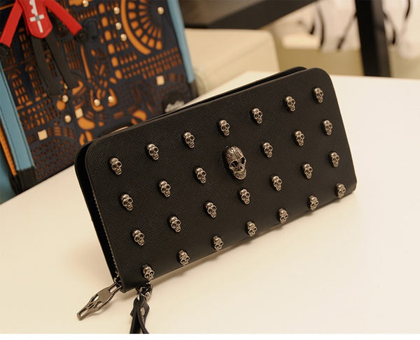 Fashion Punk Skull Clutch