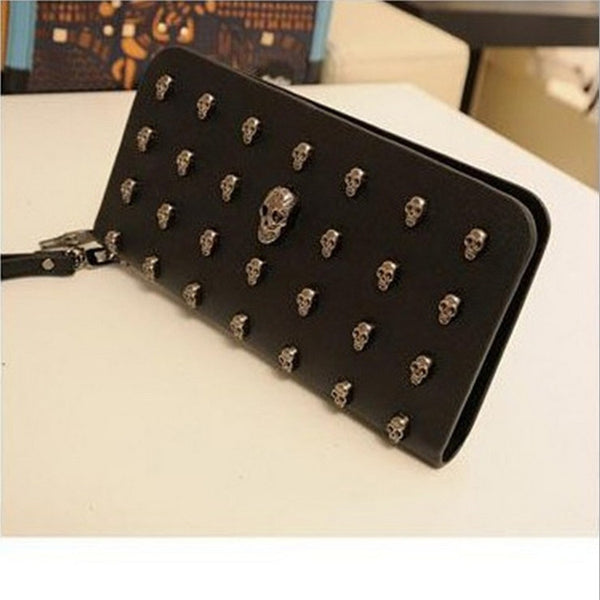 Fashion Punk Skull Clutch