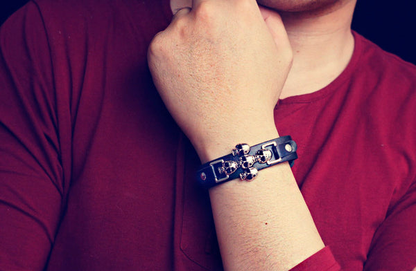 Skull Gothic Rock Bracelet