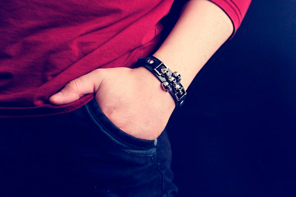 Skull Gothic Rock Bracelet