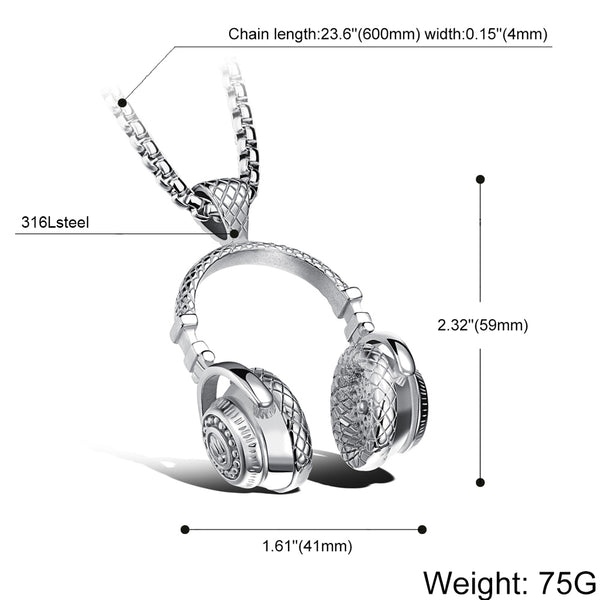 Cool Music Headphone Necklaces