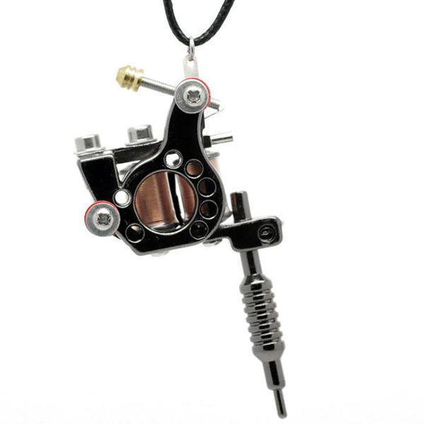 Tattoo Machine Shape Necklace
