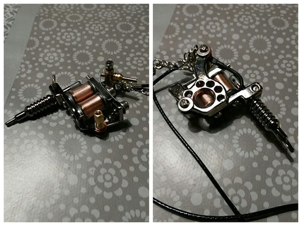 Tattoo Machine Shape Necklace