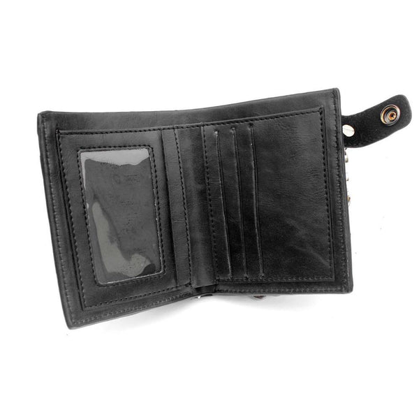 Skull Cross Wallet with Long Key Chain