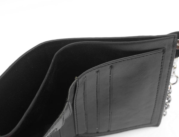 Skull Cross Wallet with Long Key Chain
