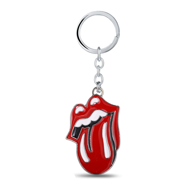 Rock Red Tongue Keychain