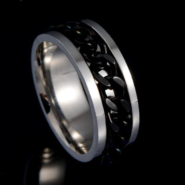 Never Fade Rock Punk Spinner Ring