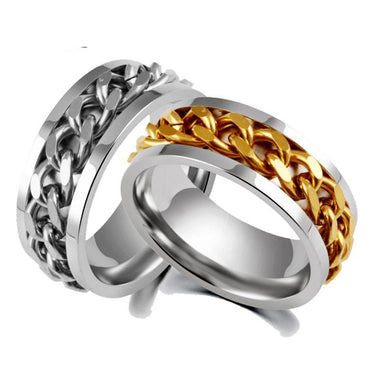 Never Fade Rock Punk Spinner Ring