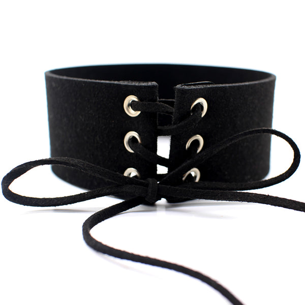 Rock Leather Velvet Choker