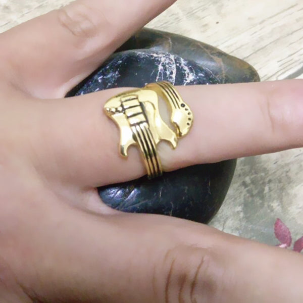 Rock Guitar Fashion Ring