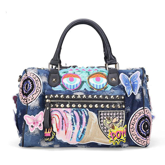 Rock Style Fashion Totes