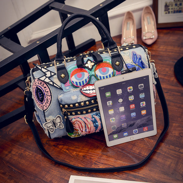 Rock Style Fashion Totes