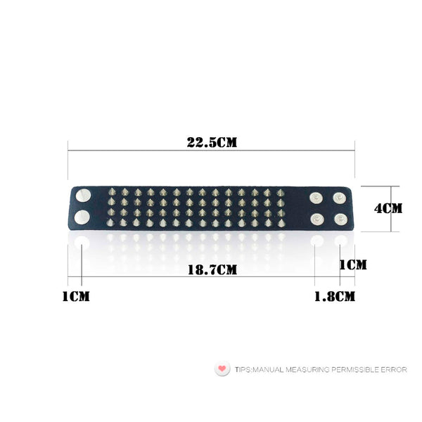 Cuspidal Spikes Stud Wide Cuff