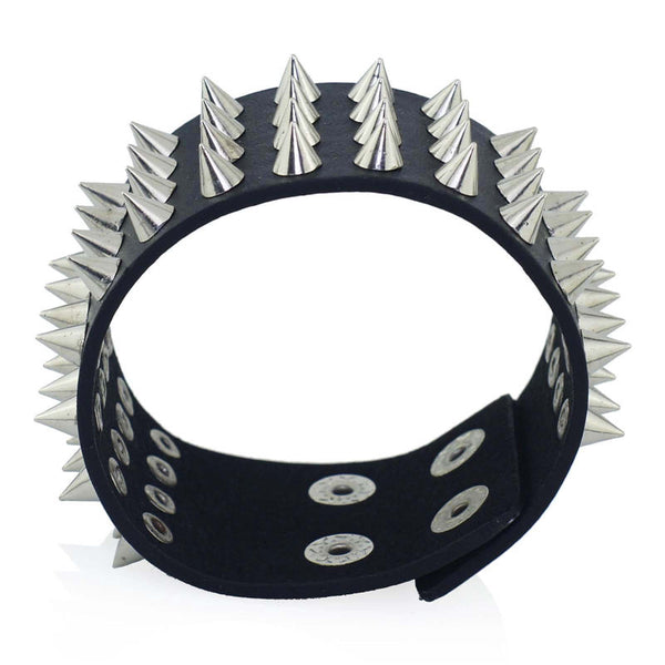 Cuspidal Spikes Stud Wide Cuff