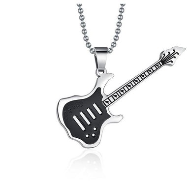 Trendy Guitar Punk Rock Necklace