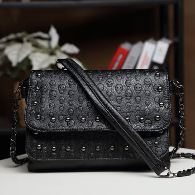Rock Skull Cross Body Bag