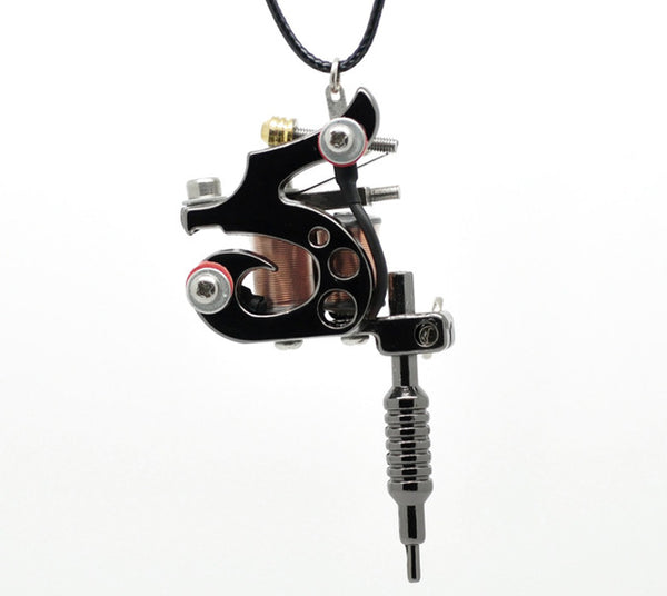 Tattoo Machine Shape Necklace