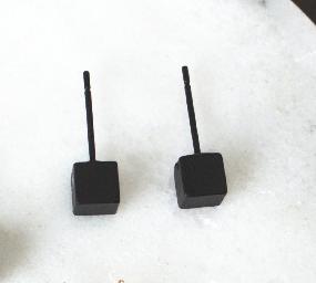 Square Shape Rock Punk Earrings